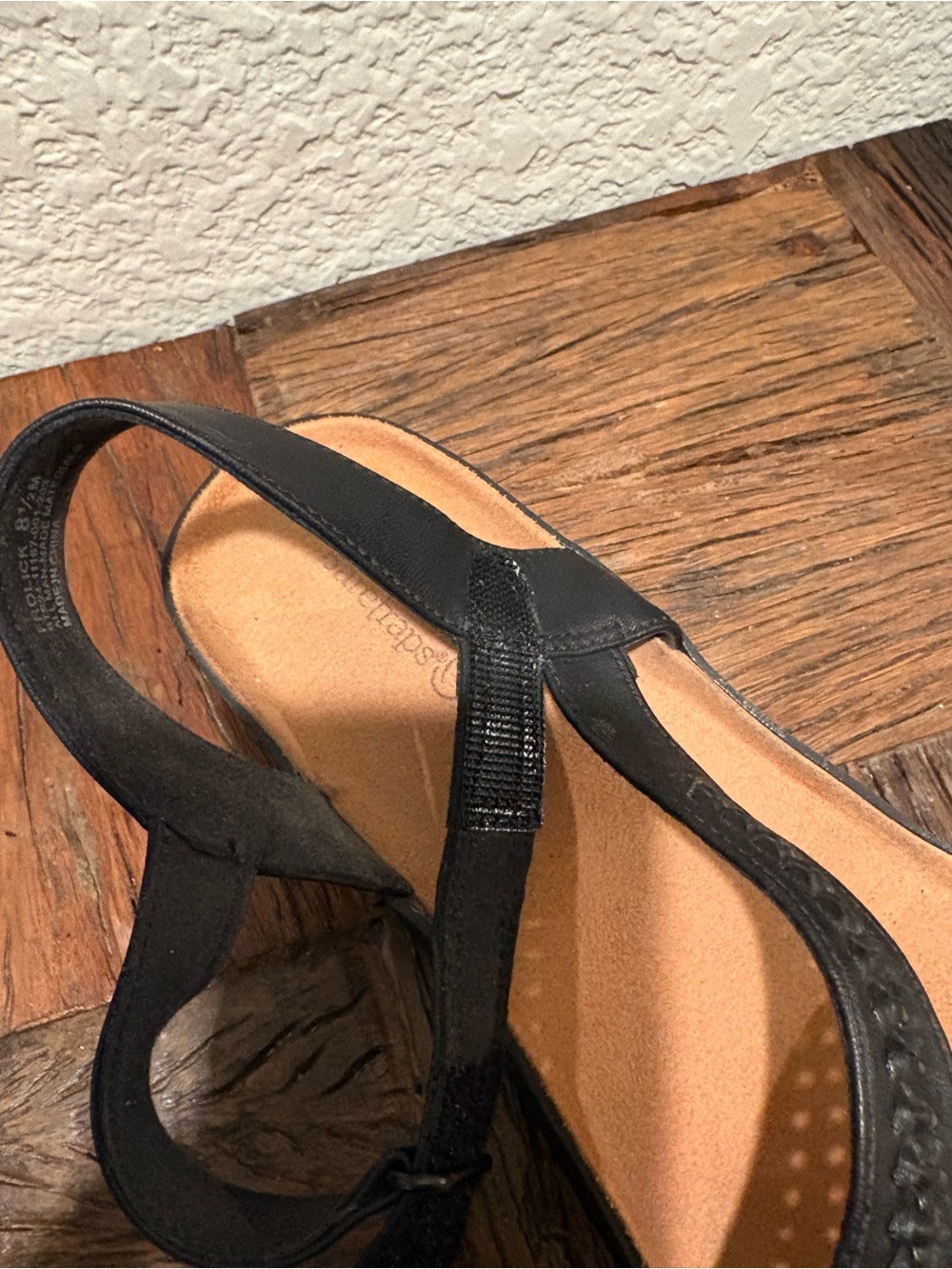 Bare Traps Women's Black Comfort Sandals with Ankle Strap - Picture 10 of 11